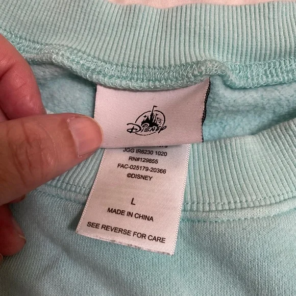 Walt disney world ombre retro sweatshirt L disney parks blues - Picture 3 of 8